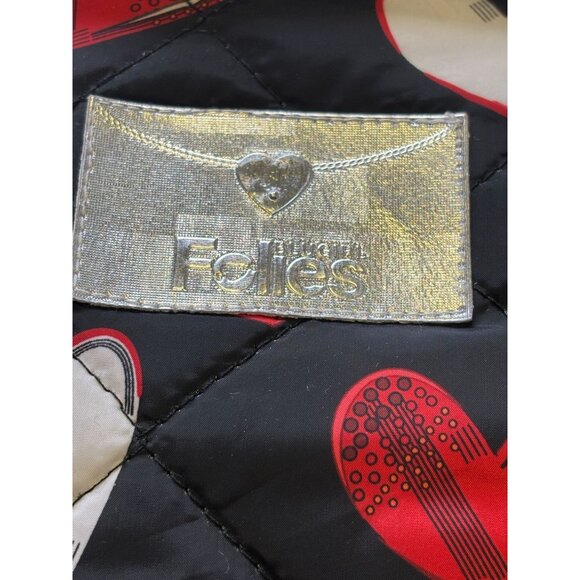 Blugirl Folies Quilted Heart Print Jacket Black & Red - Picture 3 of 8